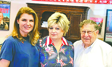 Kimberlin Brown Pelzer and Governor John Sununu visit the East Valley Republican Woman Federated