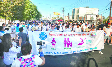 Miles de Mexicanos Marchan Por la Vida, la Familia y las Libertades de Religión, Educación, y Conciencia.